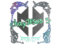 Sticker chayJESUS (Holo) | Austin 2025 - Preço e onde comprar no CS2