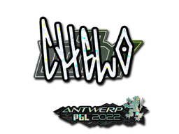 Sticker chelo (Glitter) | Antwerp 2022 - Preço e onde comprar no CS2