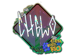 Sticker chelo (Glitter) | Rio 2022 - Preço e onde comprar no CS2