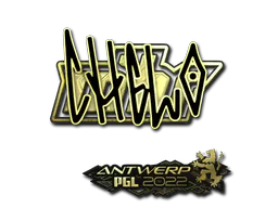 Sticker chelo (Gold) | Antwerp 2022 - Preço e onde comprar no CS2