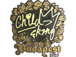 Sticker ChildKing (Gold) | Budapest 2025 - Preço e onde comprar no CS2