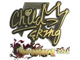 Sticker ChildKing (Gold) | Shanghai 2024 - Preço e onde comprar no CS2