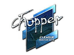 Sticker chopper (Foil) | Boston 2018 - Preço e onde comprar no CS2