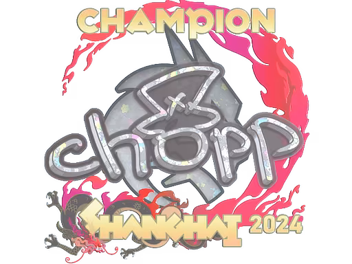 Sticker chopper (Glitter, Champion) | Shanghai 2024 - Preço e onde comprar no CS2