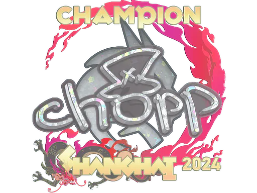 Sticker chopper (Glitter, Champion) | Shanghai 2024 - Preço e onde comprar no CS2