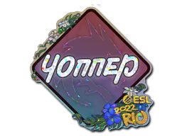 Sticker chopper (Glitter) | Rio 2022 - Preço e onde comprar no CS2