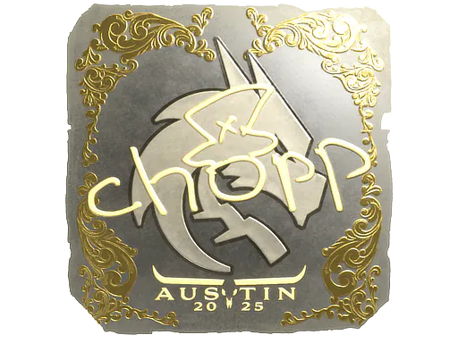 Sticker chopper (Gold) | Austin 2025 - Preço e onde comprar no CS2