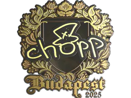 Sticker chopper (Gold) | Budapest 2025 - Preço e onde comprar no CS2