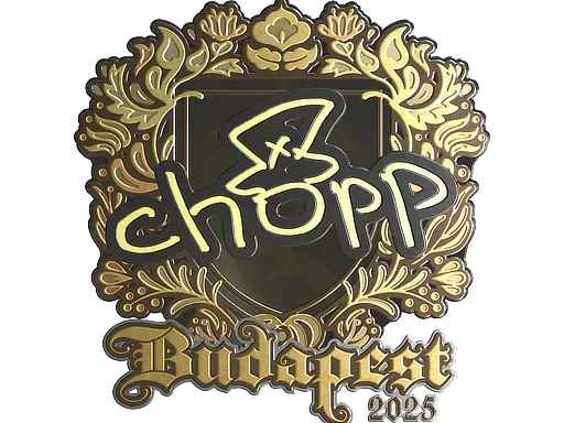 Sticker chopper (Gold) | Budapest 2025 - Preço e onde comprar no CS2