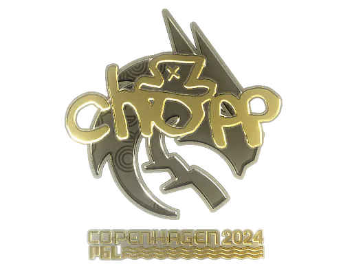 Sticker chopper (Gold) | Copenhagen 2024 - Preço e onde comprar no CS2