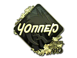 Sticker chopper (Gold) | Rio 2022 - Preço e onde comprar no CS2
