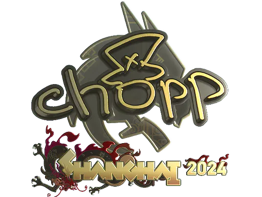 Sticker chopper (Gold) | Shanghai 2024 - Preço e onde comprar no CS2
