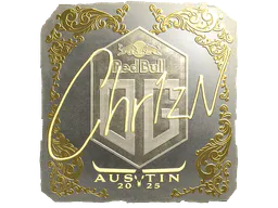 Sticker Chr1zN (Gold) | Austin 2025 - Preço e onde comprar no CS2