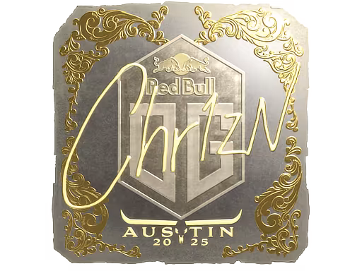 Sticker Chr1zN (Gold) | Austin 2025 - Preço e onde comprar no CS2