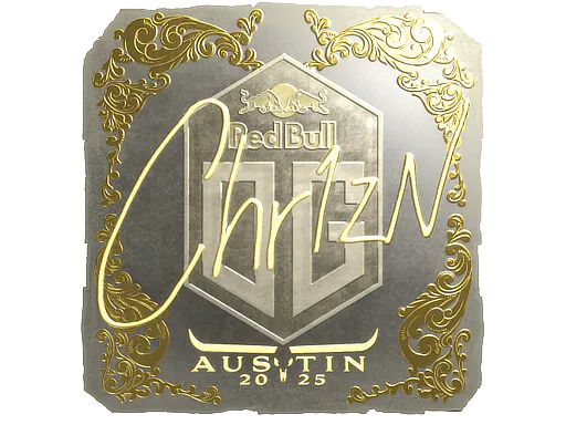 Sticker Chr1zN (Gold) | Austin 2025 - Preço e onde comprar no CS2