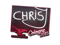 Sticker chrisJ | Cologne 2015 - Preço e onde comprar no CS2