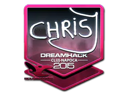 Sticker chrisJ (Foil) | Cluj-Napoca 2015 - Preço e onde comprar no CS2