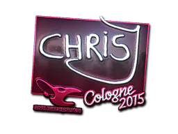 Sticker chrisJ (Foil) | Cologne 2015 - Preço e onde comprar no CS2
