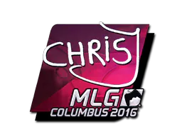 Sticker chrisJ (Foil) | MLG Columbus 2016 - Preço e onde comprar no CS2