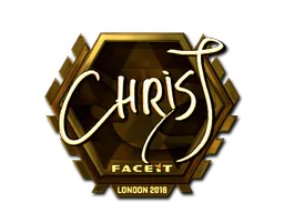 Sticker chrisJ (Gold) | London 2018 - Preço e onde comprar no CS2