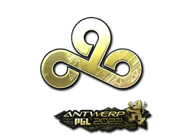 Sticker Cloud9 (Gold) | Antwerp 2022 - Preço e onde comprar no CS2