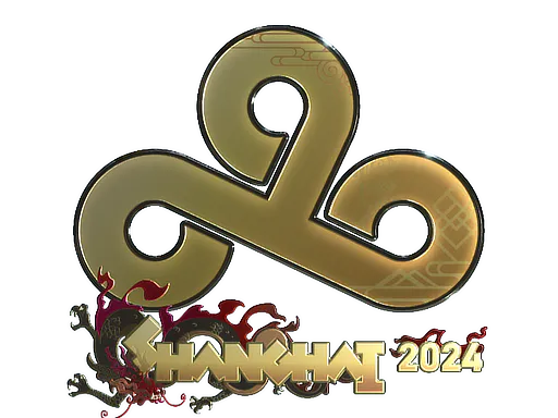 Sticker Cloud9 (Gold) | Shanghai 2024 - Preço e onde comprar no CS2