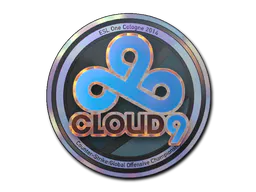 Sticker Cloud9 (Holo) | Cologne 2014 - Preço e onde comprar no CS2