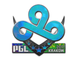 Sticker Cloud9 (Holo) | Krakow 2017 - Preço e onde comprar no CS2
