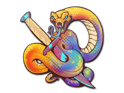 Sticker Coiled Strike (Holo) - Preço e onde comprar no CS2