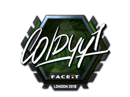 Sticker COLDYY1 (Foil) | London 2018 - Preço e onde comprar no CS2