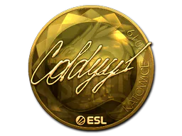 Sticker COLDYY1 (Gold) | Katowice 2019 - Preço e onde comprar no CS2