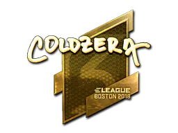 Sticker coldzera (Gold) | Boston 2018 - Preço e onde comprar no CS2