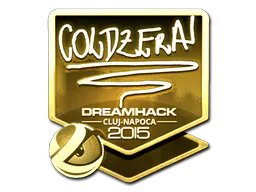Sticker coldzera (Gold) | Cluj-Napoca 2015 - Preço e onde comprar no CS2