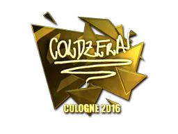 Sticker coldzera (Gold) | Cologne 2016 - Preço e onde comprar no CS2