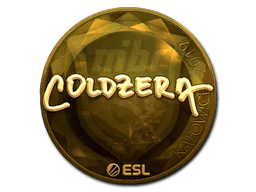 Sticker coldzera (Gold) | Katowice 2019 - Preço e onde comprar no CS2