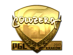 Sticker coldzera (Gold) | Krakow 2017 - Preço e onde comprar no CS2