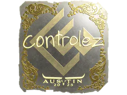 Sticker controlez (Gold) | Austin 2025 - Preço e onde comprar no CS2