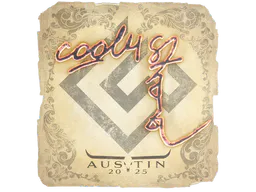 Sticker cool4st | Austin 2025 - Preço e onde comprar no CS2