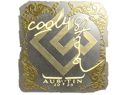Sticker cool4st (Gold) | Austin 2025 - Preço e onde comprar no CS2
