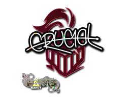 Sticker CRUC1AL (Glitter) | Paris 2023 - Preço e onde comprar no CS2