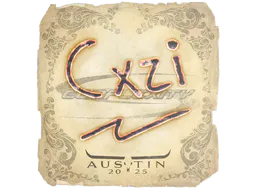 Sticker Cxzi | Austin 2025 - Preço e onde comprar no CS2