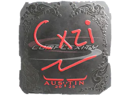 Sticker Cxzi (Foil) | Austin 2025 - Preço e onde comprar no CS2