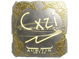Sticker Cxzi (Gold) | Austin 2025 - Preço e onde comprar no CS2
