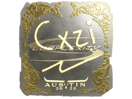 Sticker Cxzi (Gold) | Austin 2025 - Preço e onde comprar no CS2