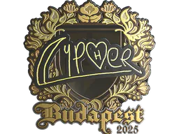Sticker Cypher (Gold) | Budapest 2025 - Preço e onde comprar no CS2