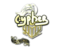 Sticker Cypher (Gold) | Paris 2023 - Preço e onde comprar no CS2
