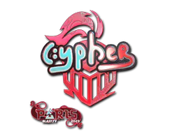 Sticker Cypher (Holo) | Paris 2023 - Preço e onde comprar no CS2