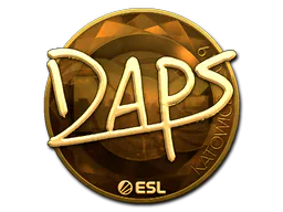 Sticker daps (Gold) | Katowice 2019 - Preço e onde comprar no CS2