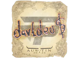 Sticker dav1deuS | Austin 2025 - Preço e onde comprar no CS2