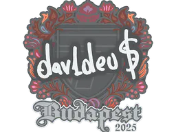 Sticker dav1deuS | Budapest 2025 - Preço e onde comprar no CS2